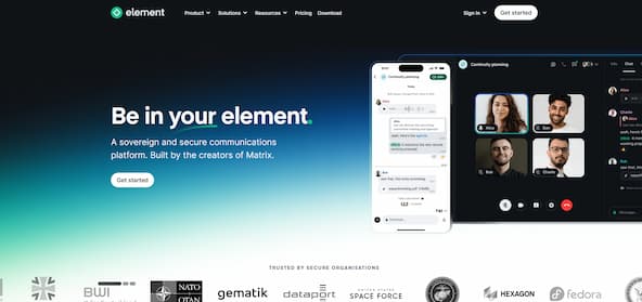 Element.io Homepage